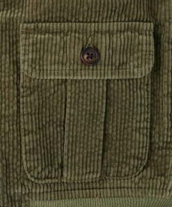 Boys Embroidered Aviator Patch Corduroy Jacket - Highland Hills - green