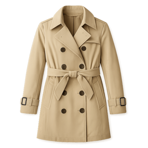 BUGS & LOLA Girls Cotton Trench Coat – Beige - Image 2