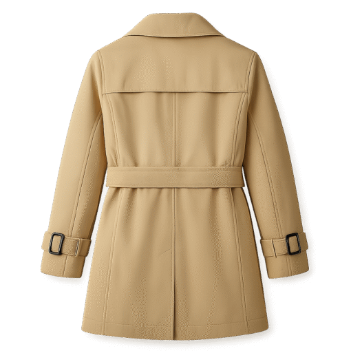 BUGS & LOLA Girls Cotton Trench Coat – Beige - Image 3