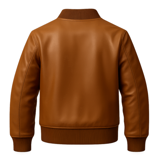 Kids Bomber Style Jacket – Warm Leather Outerwear for Cool Weather - Image 3