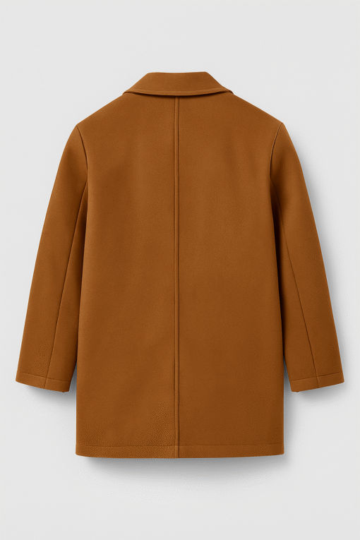 Kids Suede Leather Coat – Classic Winter Outerwear for Boys & Girls - Image 3
