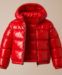 Kids Red Puffer Jacket – Waterproof & Insulated Winter Wear