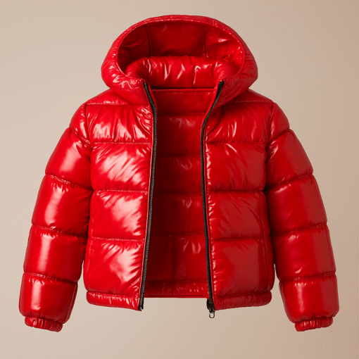 Kids Red Puffer Jacket – Waterproof & Insulated Winter Wear