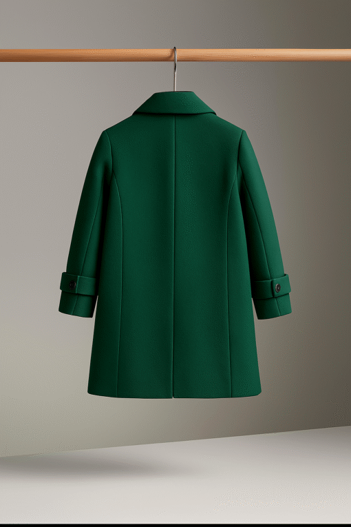 Kids Wool Double-Breasted Coat – Elegant Warmth for Chilly Adventures - Image 3