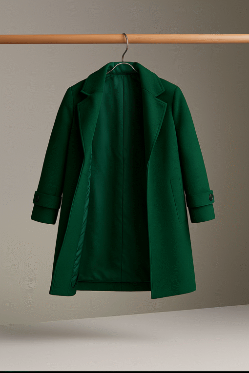 Kids Wool Double-Breasted Coat – Elegant Warmth for Chilly Adventures - Image 2