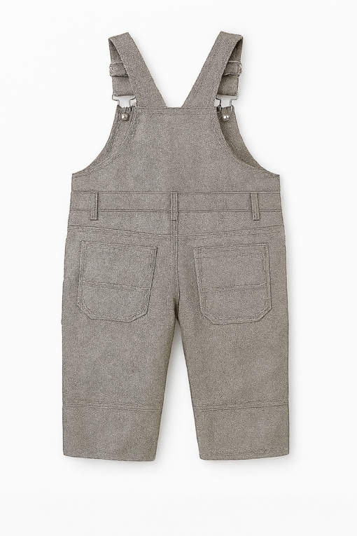 Kids' Cotton Overalls with Space & Superhero Patches – Breathable Everyday Adventurewear - Image 2